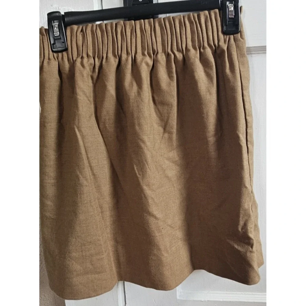 J.CREW Prominent‎ elastic scrunch waistline Laine wool blend lined womans 00